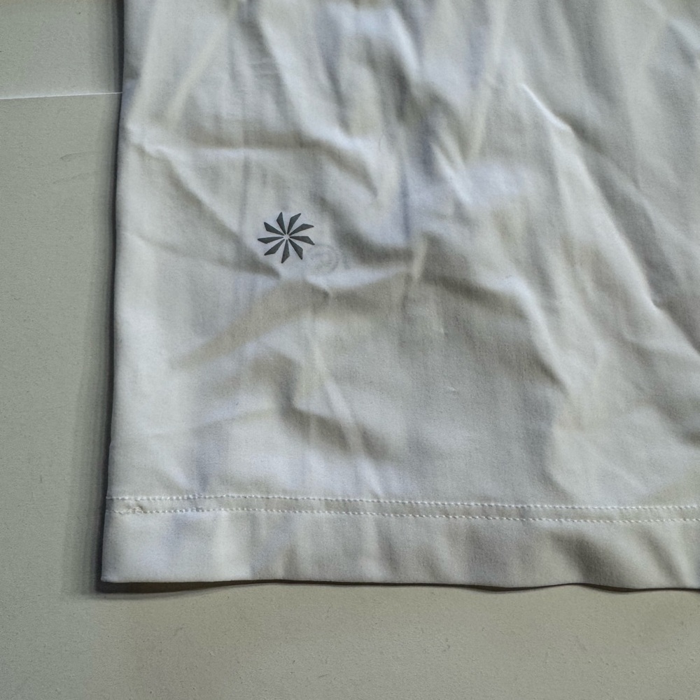 Athleta Womens Size Large Tall LT White Workout T-Shirt Tee - Picture 5 of 5
